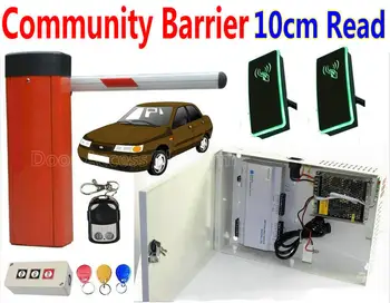 

Residential community's Car Parking Barrier gate kit for Single door channel Entry+Exit Driver need Swipe card 0- 10 cm reading