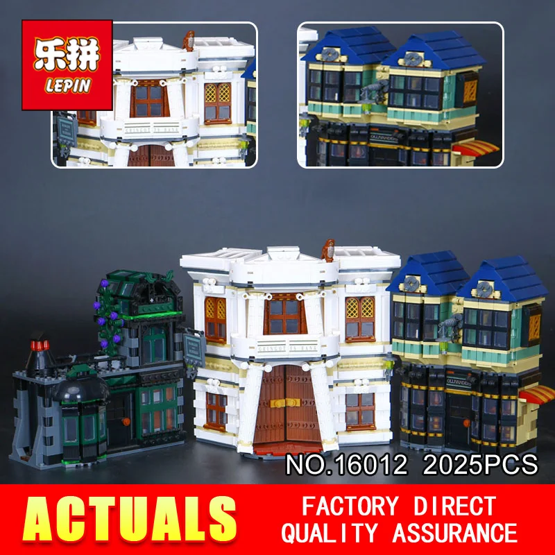 

New LEPIN 16012 2025Pcs Movie Series Magic Word Diagon Alley Compatible 10217 Educational Toys DIY Birthday Gifts for Toys