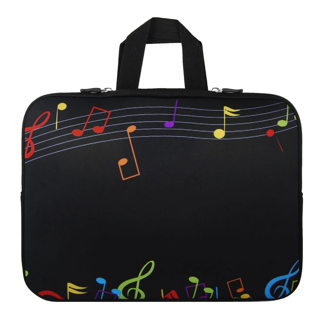17" 17.3" 17.4" Music Note Notebook Laptop Sleeve Handle Bag Casein
