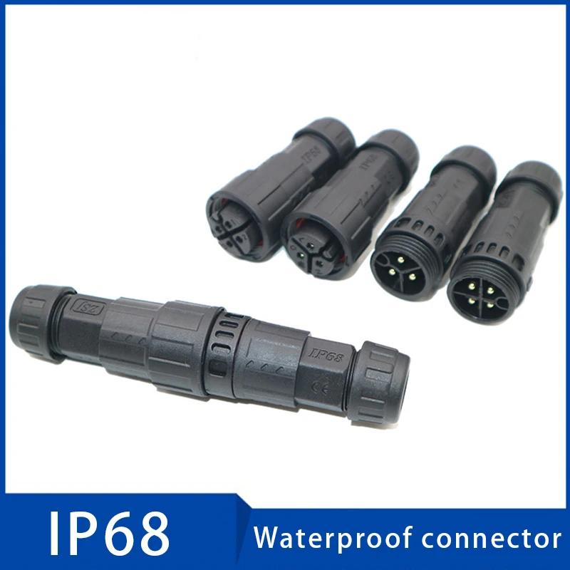 

M19 Assembled Waterproof Electrical Cable Connector IP68 Male Female Plug Socket Connectors 2 3 4 5 6 7 8 9 10 11 12 Pins