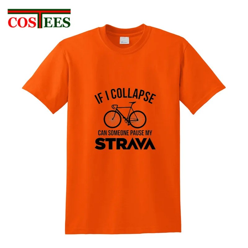 Забавные в том случае, если я крах может кто-то приостановить свою Strava футболки для мужчин Аэробные футболка "Велоспорт" горным велосипедистом, футболка MTB футболка с изображением велосипеда рубашка - Цвет: 15