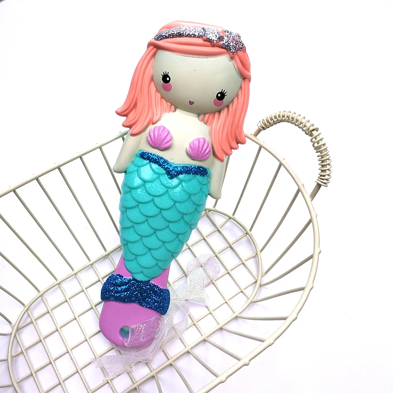 Disney princess frozen Hair Brush brosse cheveux Kids Gentle Anti-static Brush Curly Tangle Mermaid Bristles Handle Tangle Comb