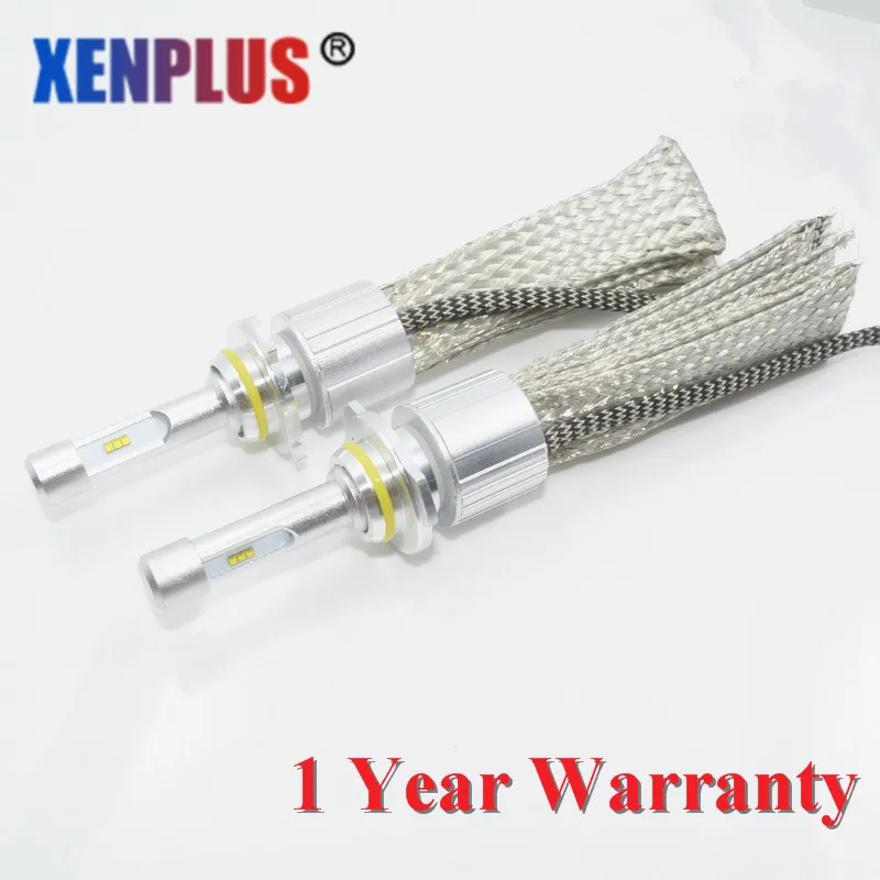 Xenplus 2 шт. H4 led H7 автомобильный светильник H1 H3 H8 H11 9005 9004 H13 Hi/Lo луч 12 В 48 Вт 6000LM ZES чип