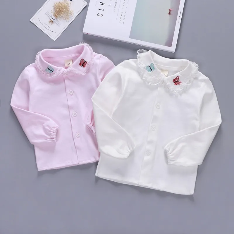 

Fashion Kids Girl Shirts Long Sleeve Blouses Autumn 2019 Newly Children's Clothing Infant Cotton Blouse Outfit Clothes 6-36M Z