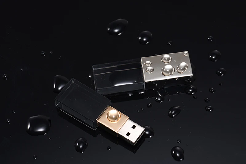 POWERONE "кристалл usb палочки 3d печать логотип на заказ 4GB 16GGB 32GB 64GB usb флэш-накопитель прозрачное стекло(более 10 шт бесплатный логотип