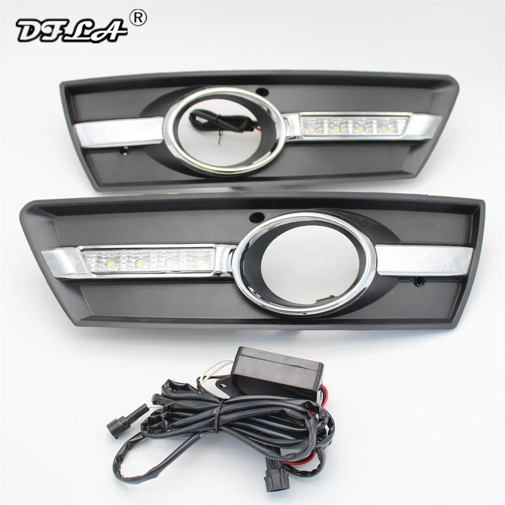  Car Flashing 1Pair for VW PASSAT CC 2009 2010 2011 2012 2013 12V LED CAR DRL Daytime running lights - 33052830035