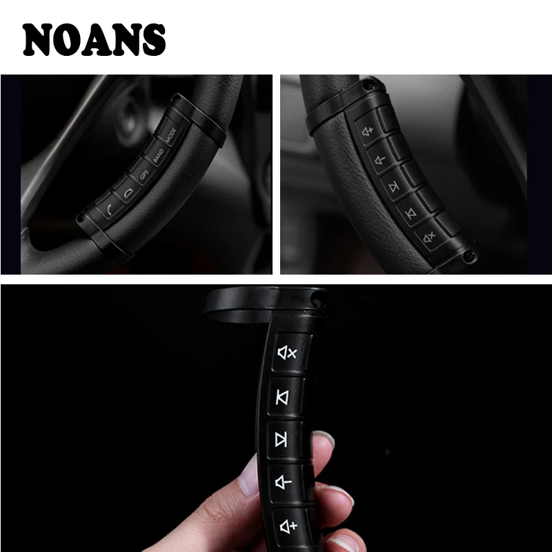 

NOANS 1pcs Multi-function Wireless Steering Wheel Controller Buttons For Renault megane 2 3 Kia rio ceed Mitsubishi lancer asx