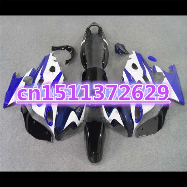 

Bo Painted -Fairings for A GSX750F 600F Katana 1997 98 99 00 01 02 03 04 2005 GSX 600 F 2005 blue white black fairing