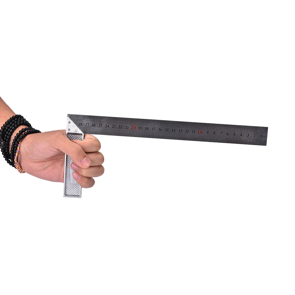 300mm Ruler Multifunctional Stainless Steel Right Measuring Angle Square Ruler Angle Square Tools