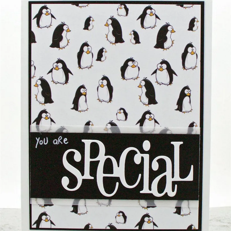 

GJCrafts Special Word Metal Cutting Dies for Scrapbooking Album Craft Dies Embossing Stencil Die Cut New Dies for 2019