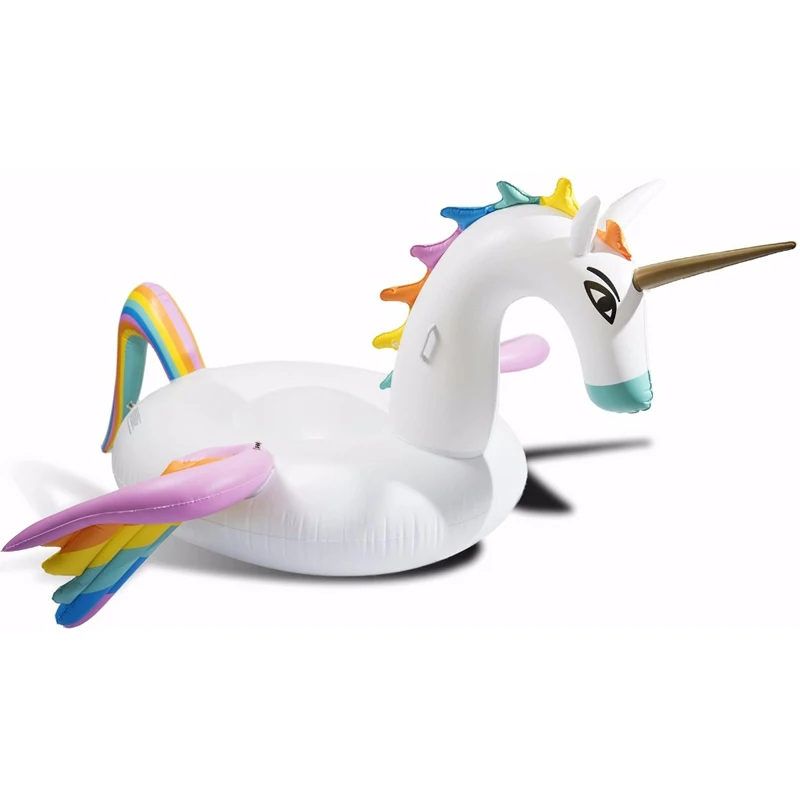 Гигантский надувной бассейн Pegasus 250 см Радужный Единорог водная игрушка для