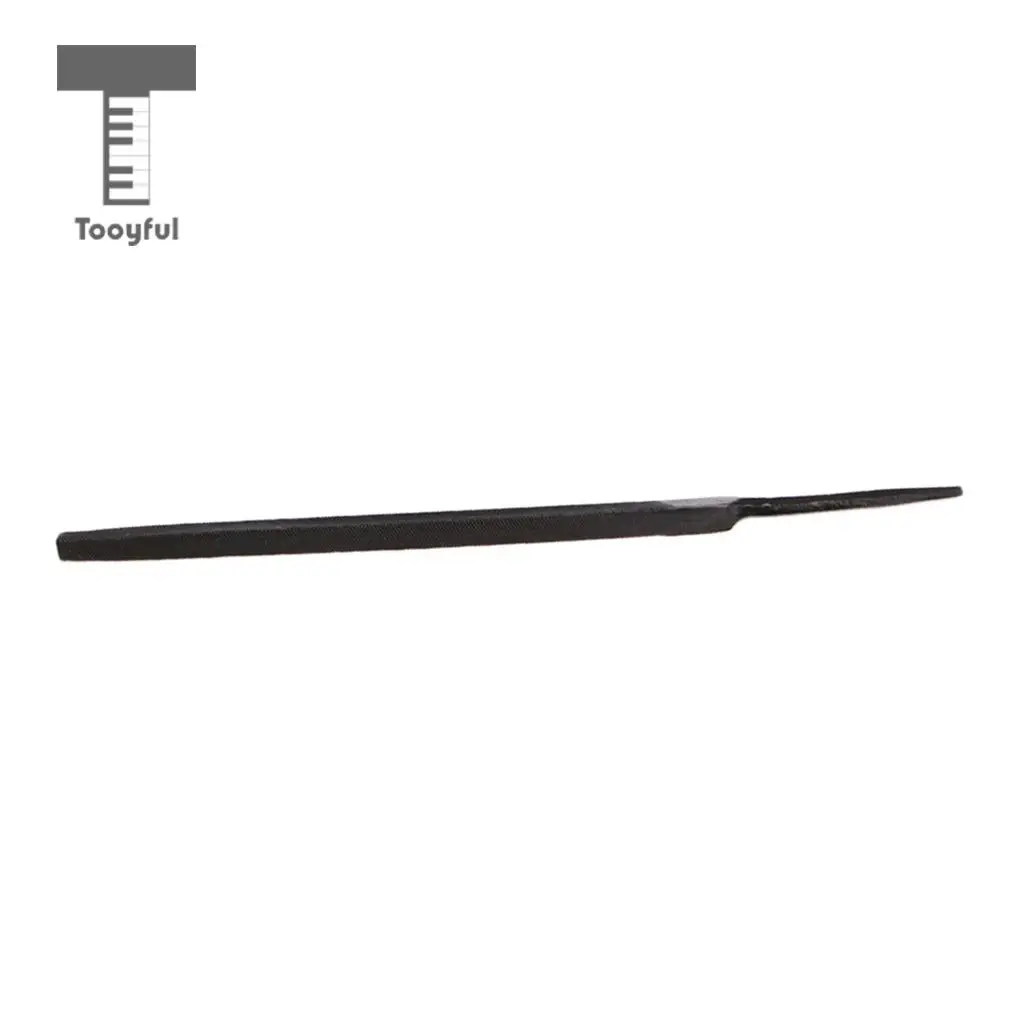 Tooyful Carbon Steel Guitar Fret Crowning File Dressing File with 3 Size Edges Luthier Tool