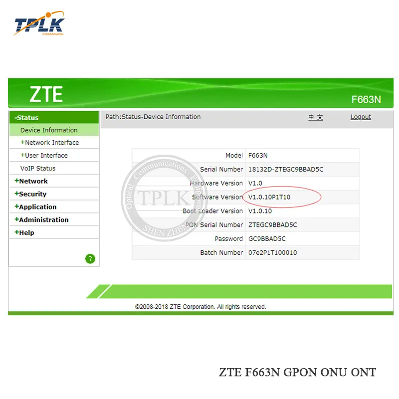 1 шт. оригинальный новый ZTE F663N GPON ONU/ONT с 1GE + 3FE 1tel wifi USB английская версия SC UPC разъем