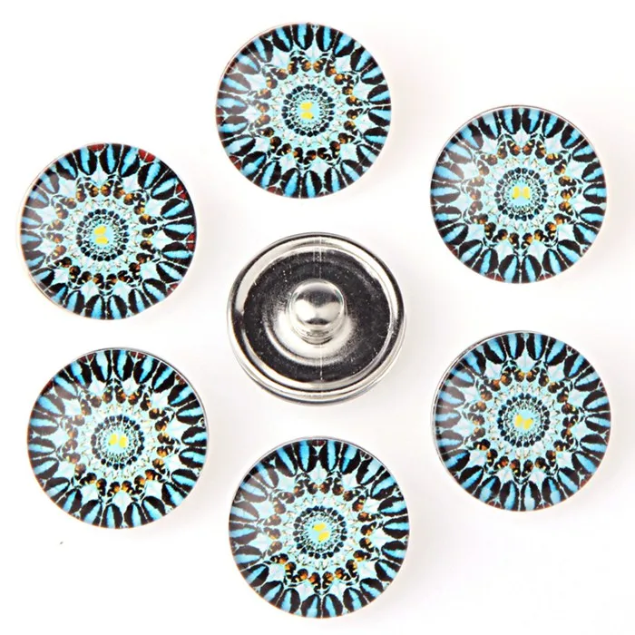 

Wholesale Cartoon Snap Jewelry 18mm Snap Buttons DIY Glass Buttons For Women TZ4017