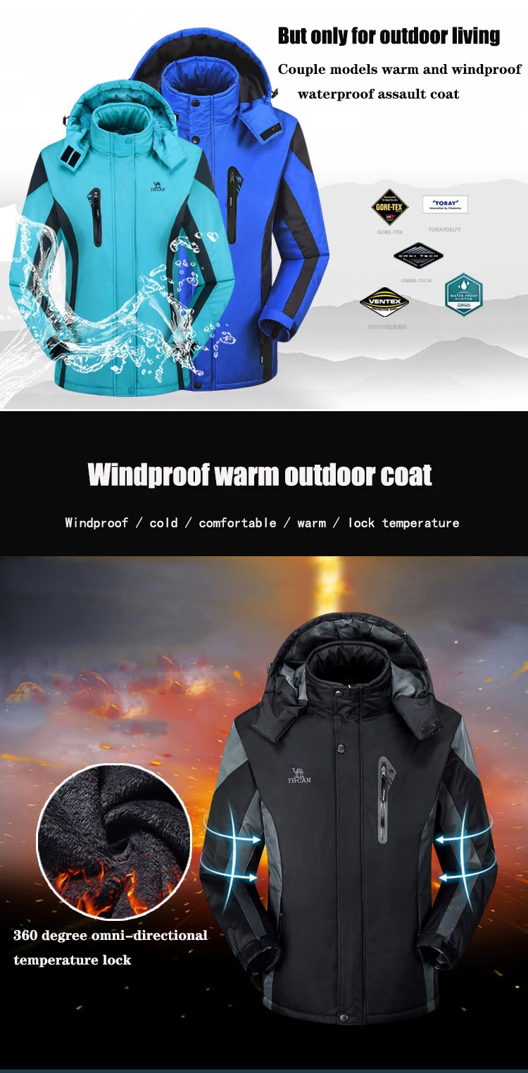 Зимние мужские и женские водонепроницаемые ветрозащитные флисовые куртки с капюшоном, пальто для кемпинга, треккинга, лыжного спорта, альпинизма, флисовые куртки