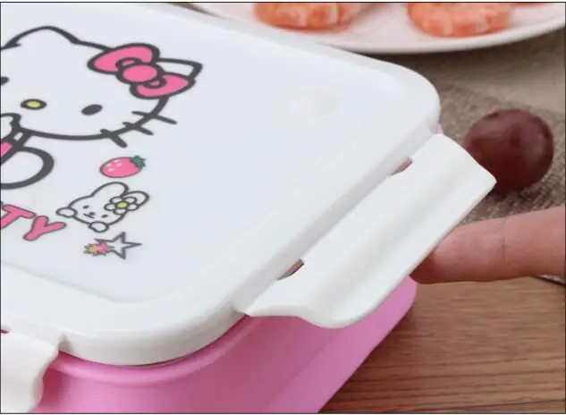 Мультфильм посуда Для Детей Контейнеры С Отсеки Lunchbox Набор Из Нержавеющей Стали Для Хранения Продуктов Питания Школьников Подарок