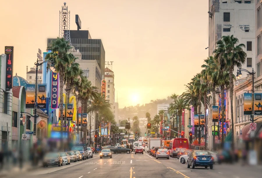 

Laeacco Sunset City Street Photography Backgrounds Thin Vinyl Digital Customized Photographic Backdrops Props For Photo Studio