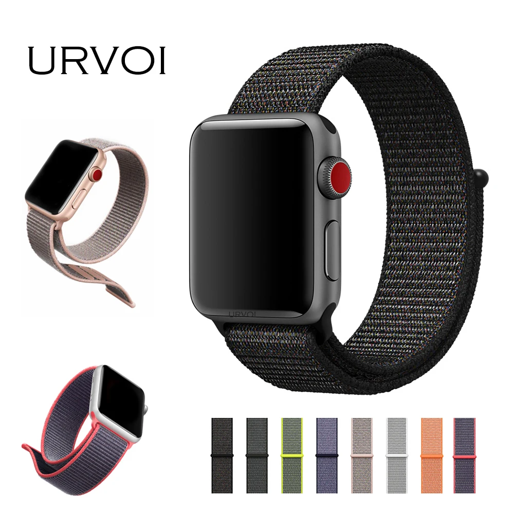 URVOI Sport Loop For Apple Watch Series 3 2 1 Band For Iwatch Double Layer Woven