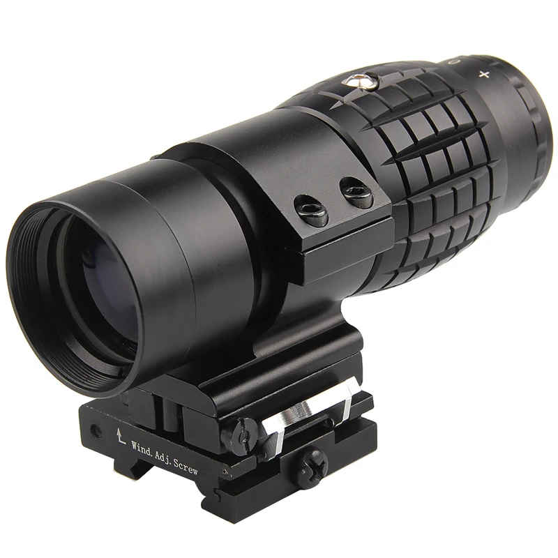 Тактический 30 мм 3X увеличительные приборы оптика фокус Скорректированная подходит Красный точка зрения с Пикатинни Уивер рейку с