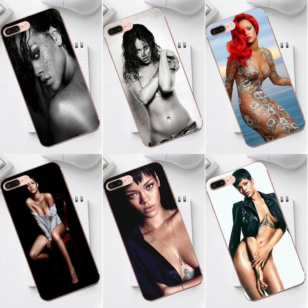 

Soft Silicone TPU Transparent Pattern For Galaxy Alpha Core Prime Note 4 5 8 S3 S4 S5 S6 S7 S8 S9 mini edge Plus Rihanna Naked