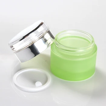 

Refillable Bottles Cream 50ml Portable Empty Jar Pot Makeup Travel Face Cream Lotion Cosmetic Containers Organizer