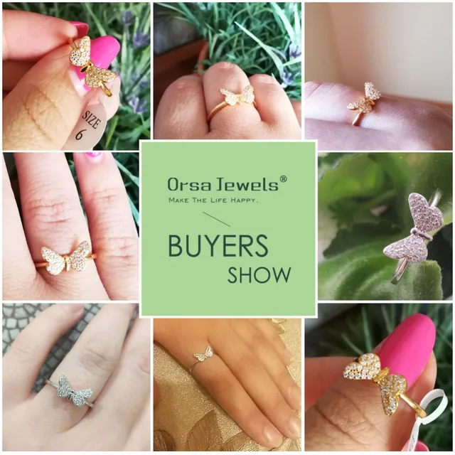 Butterfly Cut Sterling Silver Women Rings | Fashion Jewelry