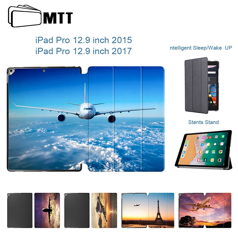 MTT Boeing Airbus aircraft Case For iPad Pro 12.9 inch 2017 Smart Cover