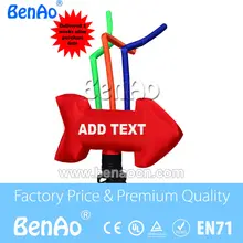 AD012 Hot selling Giant Arrow Inflatable Air dancer /Inflatable single leg air dancer 3m 10ft High Free shipping cost