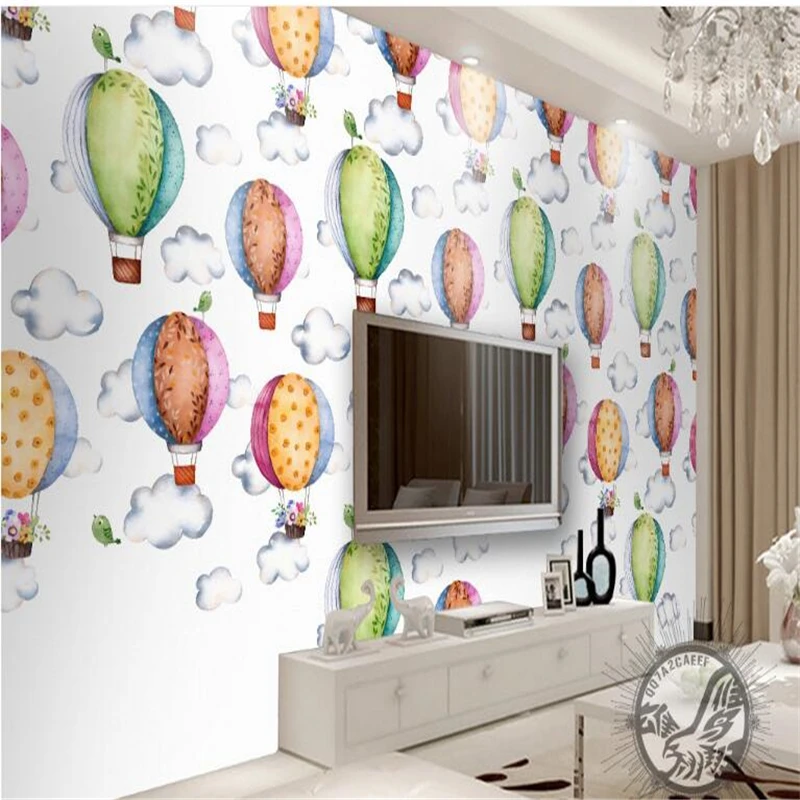 Cartoon balloon room Custom 3D wall mural wallpaper for living room Modern fashion beautiful new photo murals wall paper behang