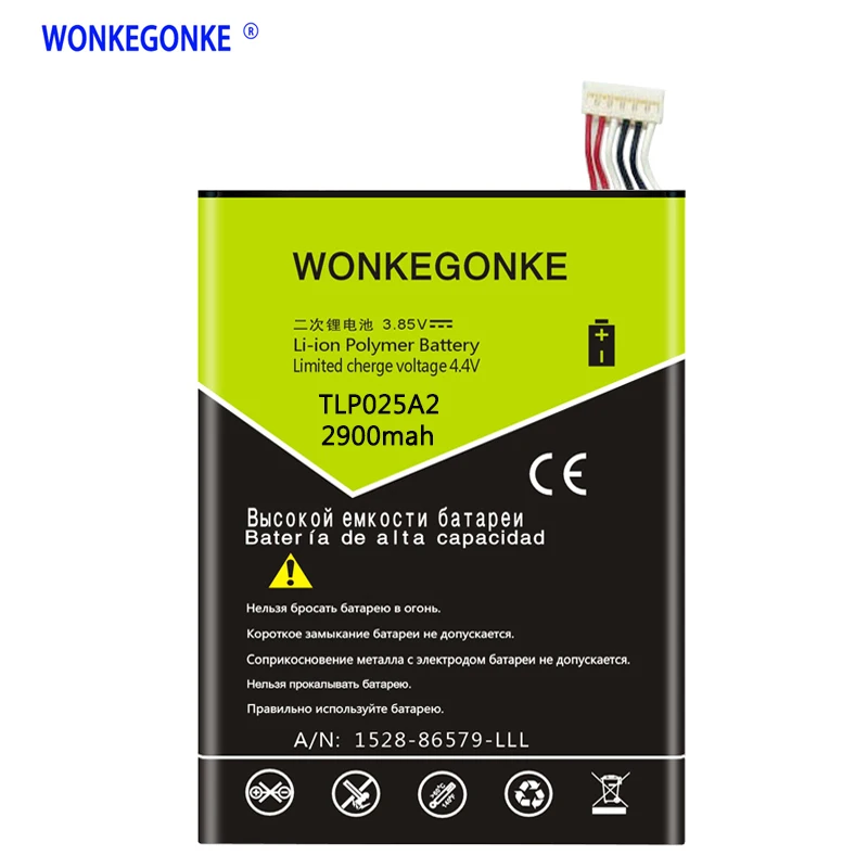 WONKEGONKE TLp025A2 для ALCATEL one touch OT 8008D scribe HD OT8000 8000D 6043D батареи TCL Y710 Y900|Аккумуляторы