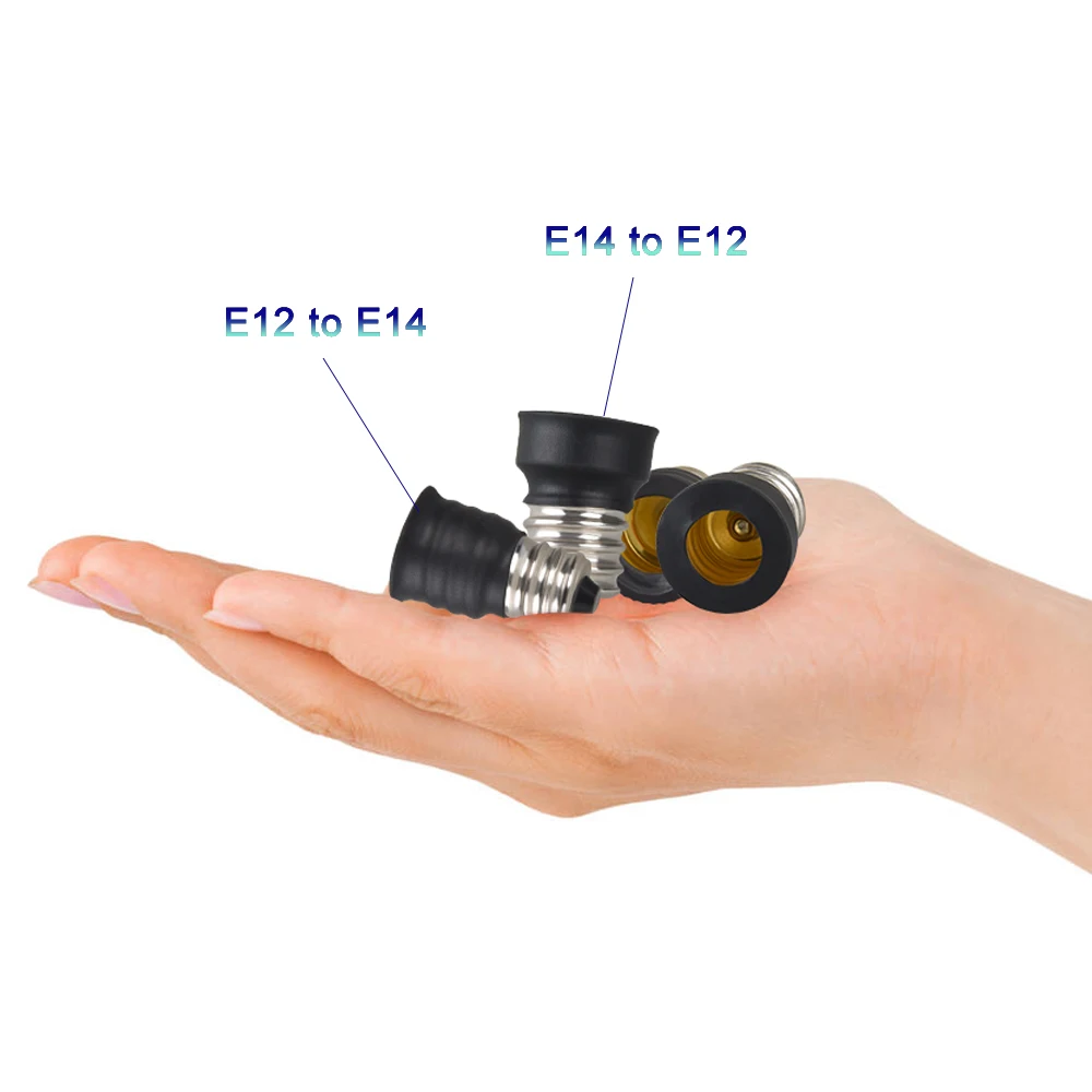 Lamp Holder Lamp Bulb Holder Socket Converter Lamp Base Lamp Socket Adapter Lamp Base Conversion E27 TO E14 Lamp Holder Converters E14 TO E27 EU Adapter Socket MR16 GU10 G9 B22 E12 Fireproof
