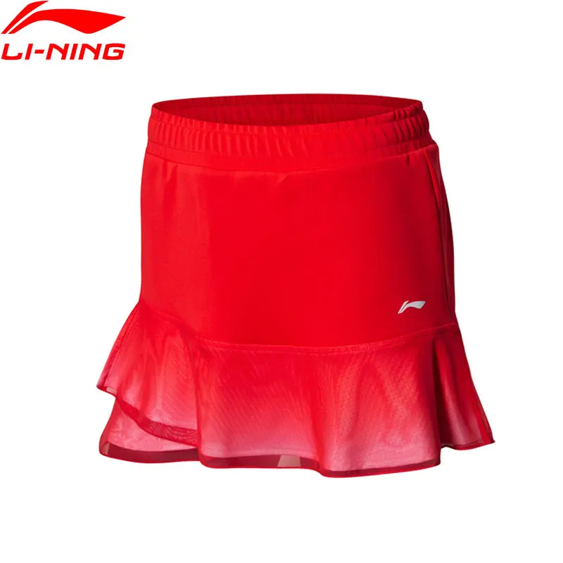 Li Ning Женская юбка для соревнований по бадминтону национальная команда на сухой