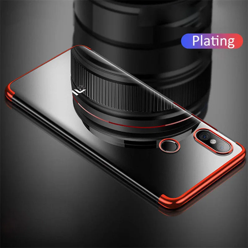 

Plating Phone Case For Xiaomi Redmi Note 5 Pro 6A 6 Pro Mi A2 8 Lite 6X 6 Max 3 Mix 3 2 2S Protective Cover Soft TPU Back Capa