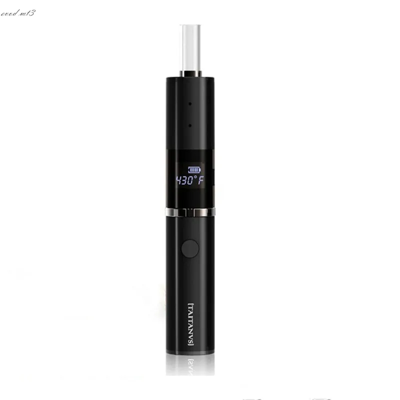 

BUD T3 Portable Dry Herb Vaporizer Electronic Cigarette 18650 battery OLED display temperature control Smoking Herbal Vaporizer