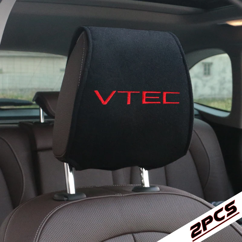 

2pcs Auto Headrest Support Rest Cushion Car Seats Accessories Pillow Pad cover for Toyota VTEC car styling