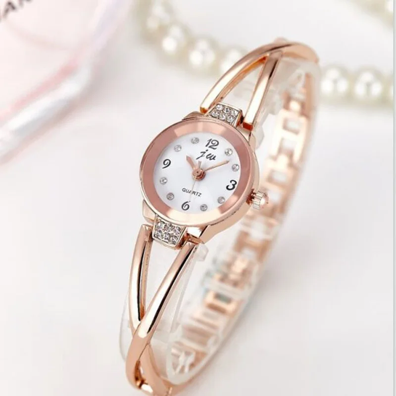 New Luxury Brand Quartz Watch Women Fashion Bracelet Watches Rhinestone Dress Stainless Steel Wristwatch reloj mujer Gift | Наручные часы