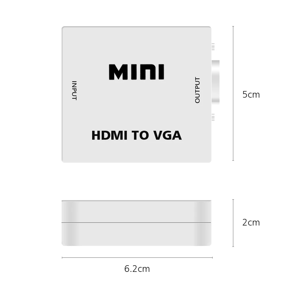 Wavlink Full HD 1080P HDMI в VGA конвертер адаптер с 1.6ft аудио кабель Mini разъем для ПК Blu Ray DVD