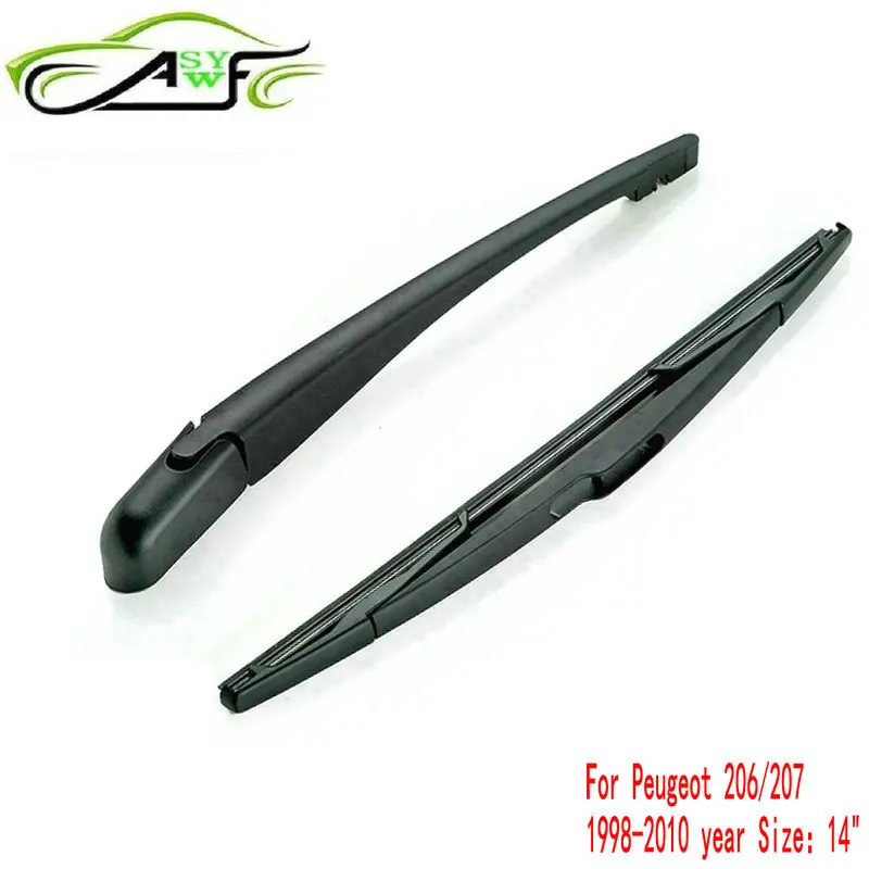 Car rear wiper blade back window wipers arm for Peugeot 206/207 1998