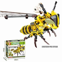 Fit Technic 703200 техника животных пчела Стрекоза набор 236 шт строительные блоки игрушки для детей творческие подарки коробка