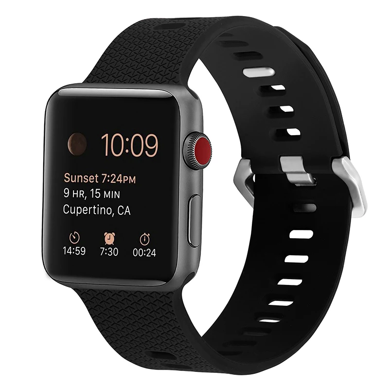 

Sports soft silicone Strap Band For Apple Watch Series 1 Series 2 Series 3 Bands 42mm 38mm Rubbe Watchband for iWatch Volt Bands