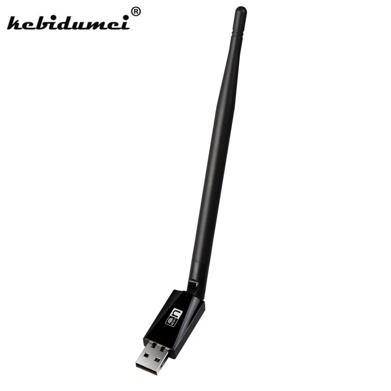 

kebidumei New LAN Card Portable 150Mbps MTK7601U USB WiFi Wireless Network Card 5db external Antenna Adapter 802.11n/g/b