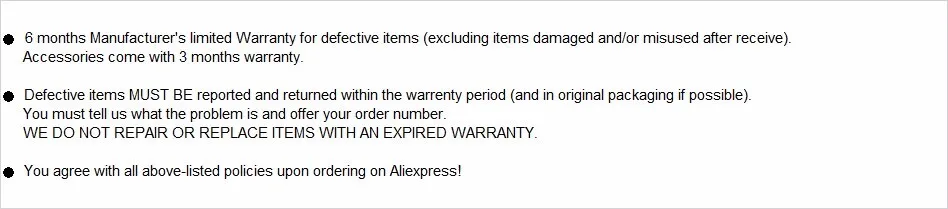 9 - Warranty Contents