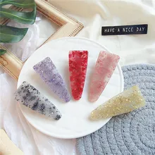 Япония для женщин Сияющий уксусной кислоты заколки для волос шпильки звездное небо заколки девочек Hairgrips челка зажим, аксессуар для волос