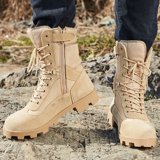 Alfombra salario Hubert Hudson EXCARGO-botas impermeables de arena para hombre, calzado militar de alta  calidad, con plataforma, para el desierto, Martin 46 _ - AliExpress Mobile