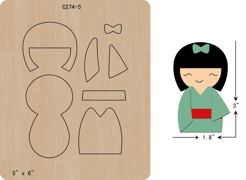 

New Wooden die Scrapbooking C-274-5 Cutting Dies