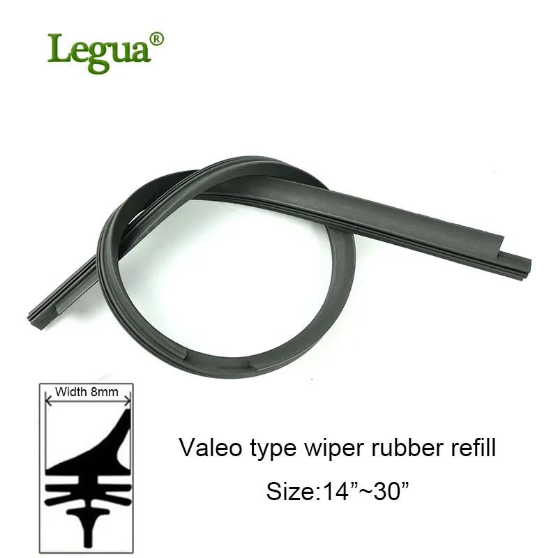 Legua 1 pcs High Quality Valeo Frameless Rubber Car Windscreen Wiper Blade refill Strips 14\ Legua 1 pcs High Quality Valeo Frameless Rubber Car Windscreen Wiper Blade refill Strips 14\