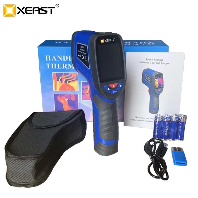 

2019 New arrival Thermal Imager XE-26 Handheld digital display Color Screen 32*32 Professional Infrared Camera connect computer
