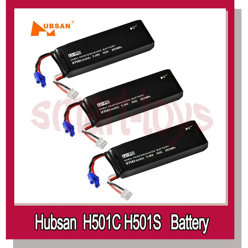 Hubsan Аккумулятор 7,4 V 2700mAh 10C H501S-14 для H501S H501C H501S Pro X4 RC Квадрокоптер запасные части