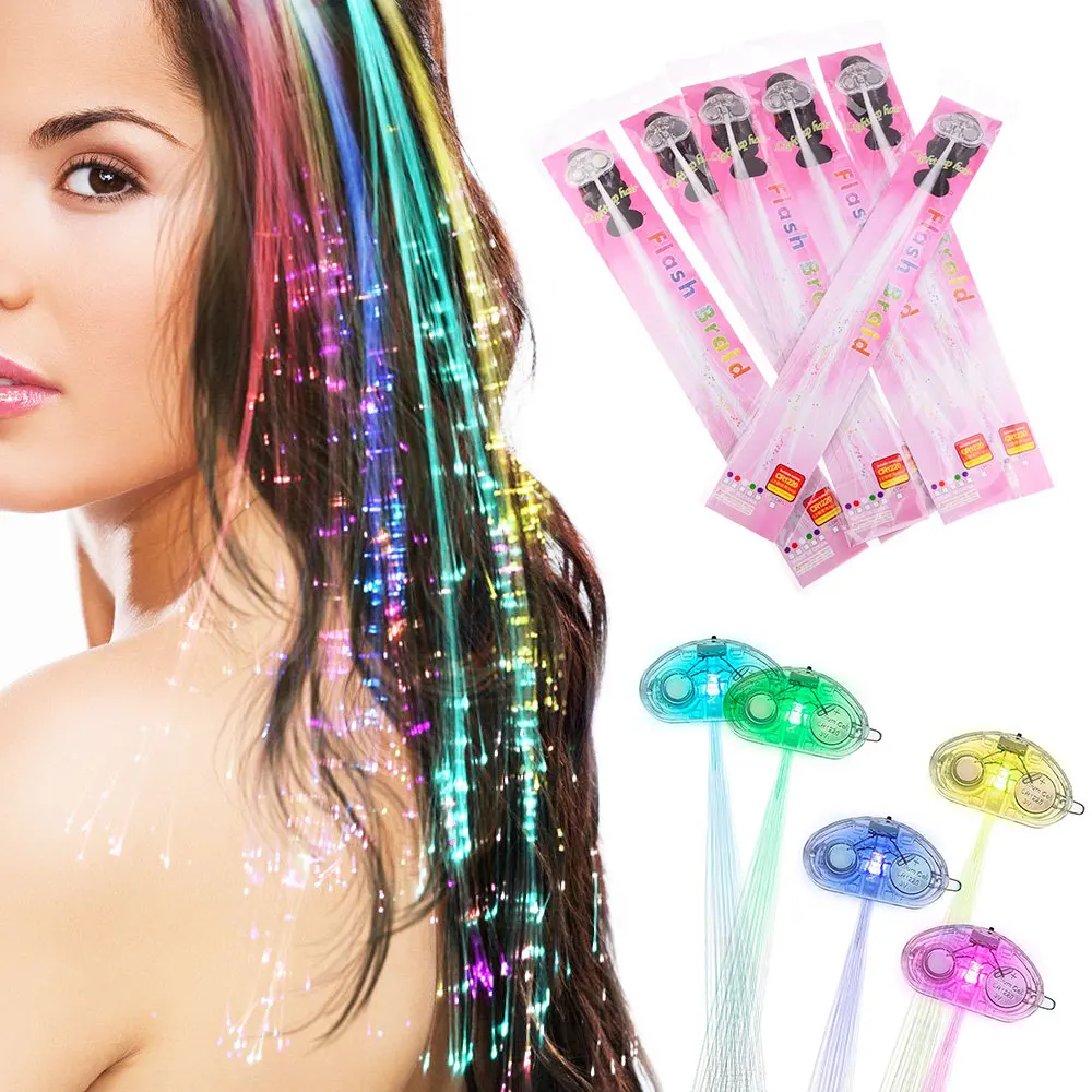 ZLJQ 1 шт. светодио дный подсветка для волос для вечерние выступает света до игрушки Rave вечерние аксессуары для волос бар Танцы Шпилька заколка для волос