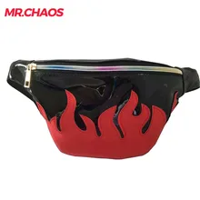 Поясная бренд талии мешок матовый материал поясная сумка лазерной кошелек прозрачный светоотражающие мешок груди женщины деньги ремень